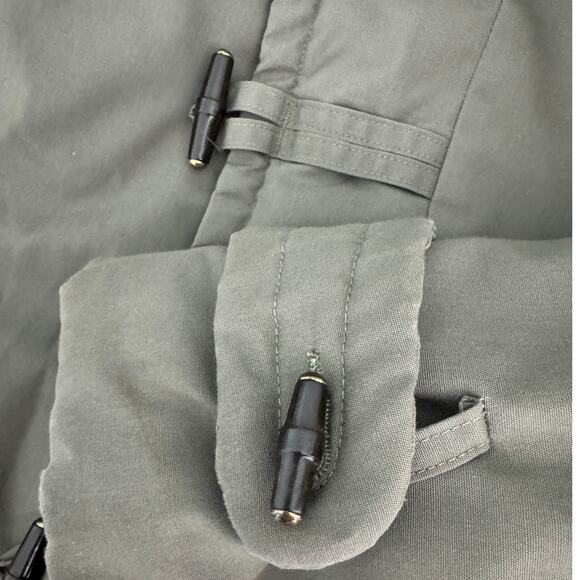 McGregor vintage 60s/70s men’s canvas duffel coat khaki army green size 40 M - Picture 7 of 12